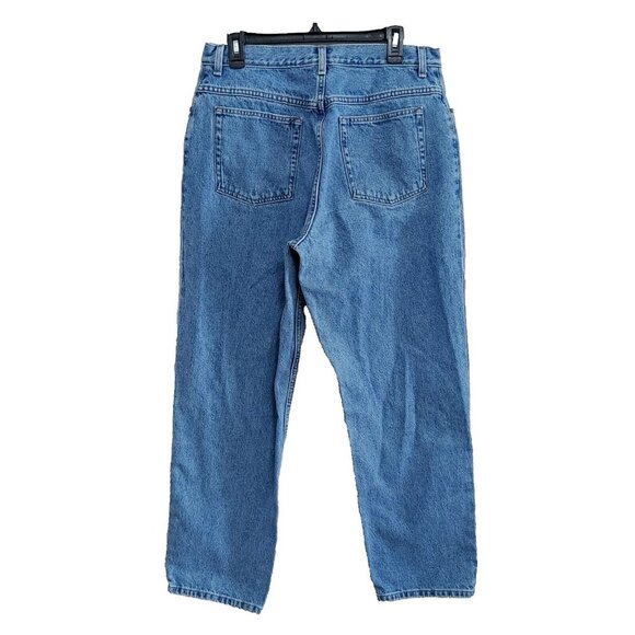 LL Bean Jeans Womens Size 16 Blue Original Fit Tapered Leg Denim Vintage - Picture 3 of 3